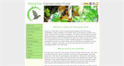 Desktop Screenshot of flyingfoxconservationfund.com